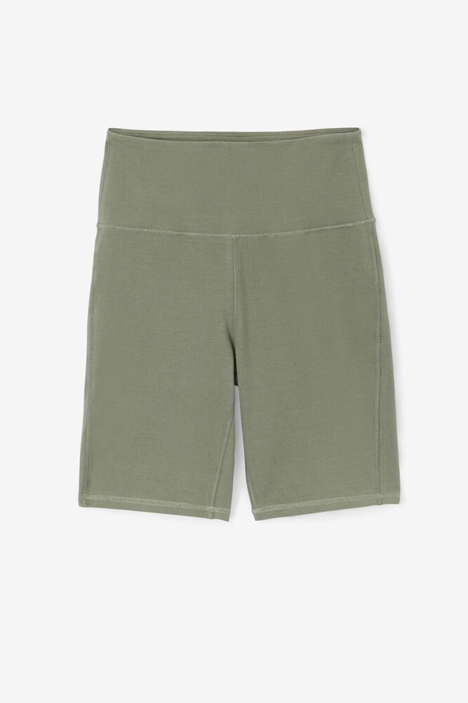 Fila Marlowe High Rise Bike Olive Shorts Womens - NZ 70645-KVZN